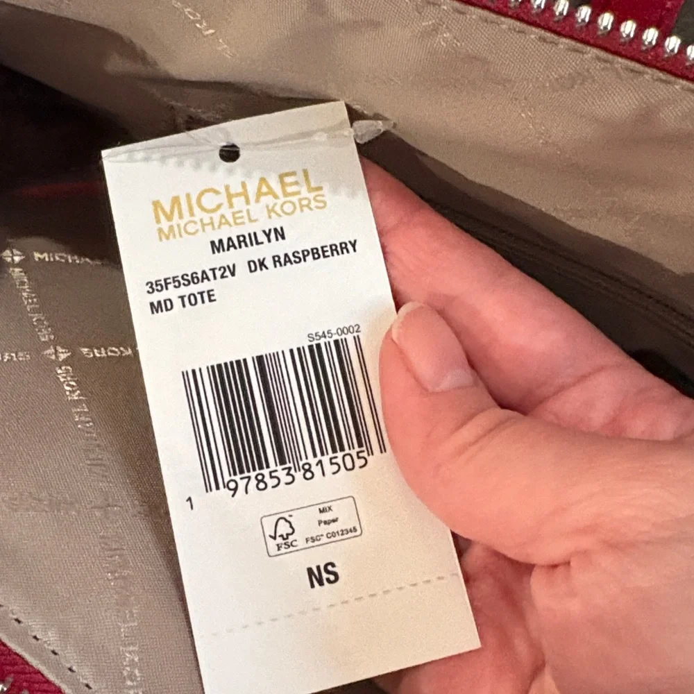 Michael kors Marlyn dark raspberry medium tote
